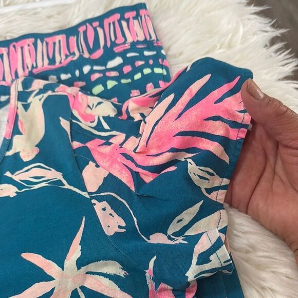 LILLY PULITZER Floral Print Dress in Blue and Pink S - Picture 8 of 8